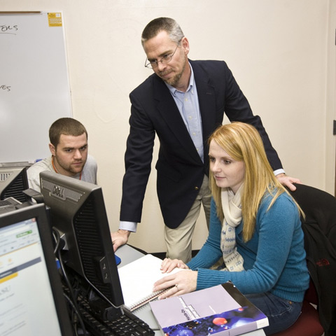 students in computer lab