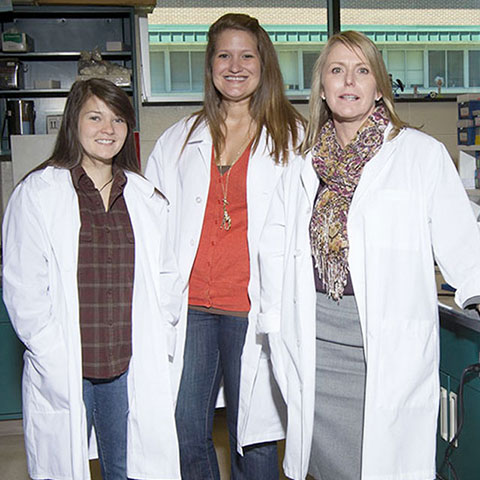 students with professor