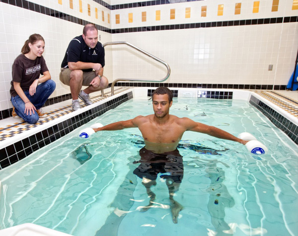 research with underwater treadmill