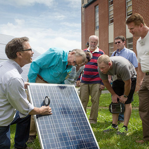 solar panel demonstration