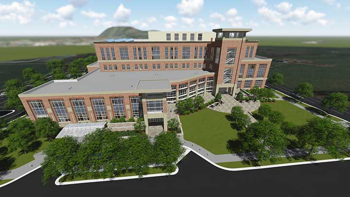 Rendering of the new facility for the Beaver College of health Education