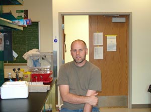 Marcus McGinnis in lab