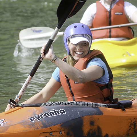 girl in a kayak