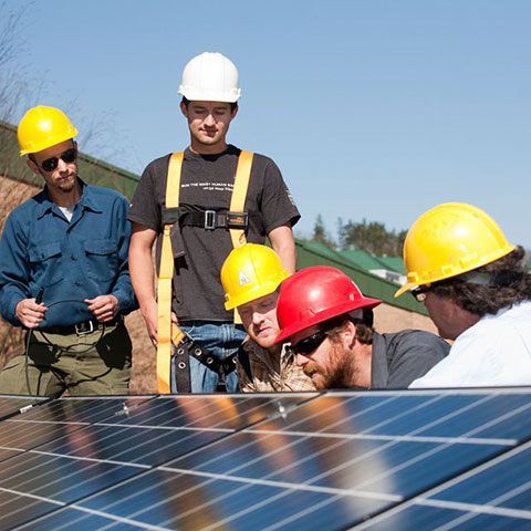 Solar panel installation