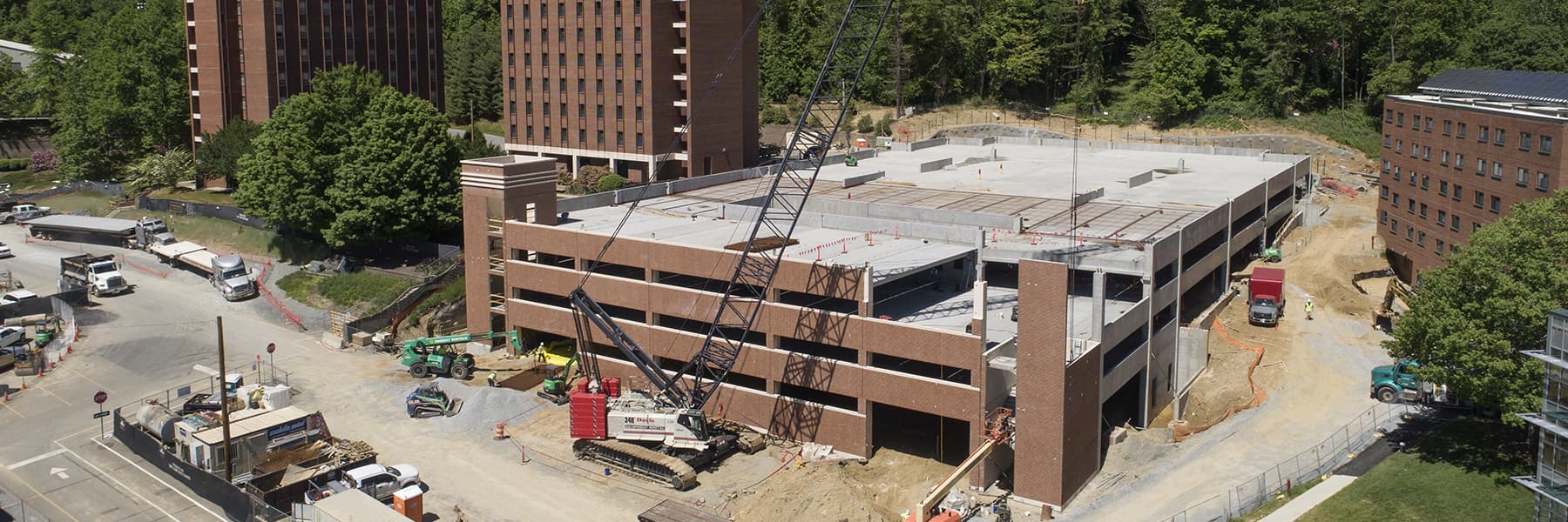 Construction on west side of campus