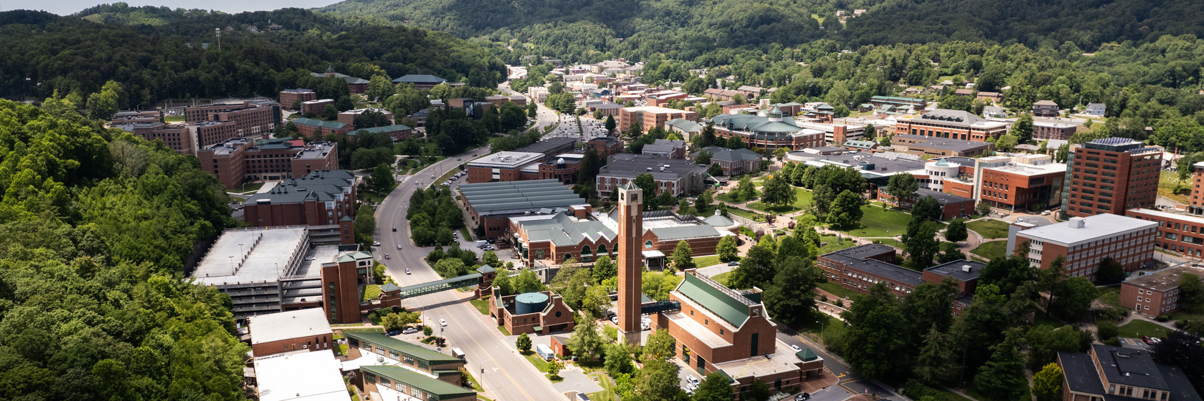 Drone View of App State Campus