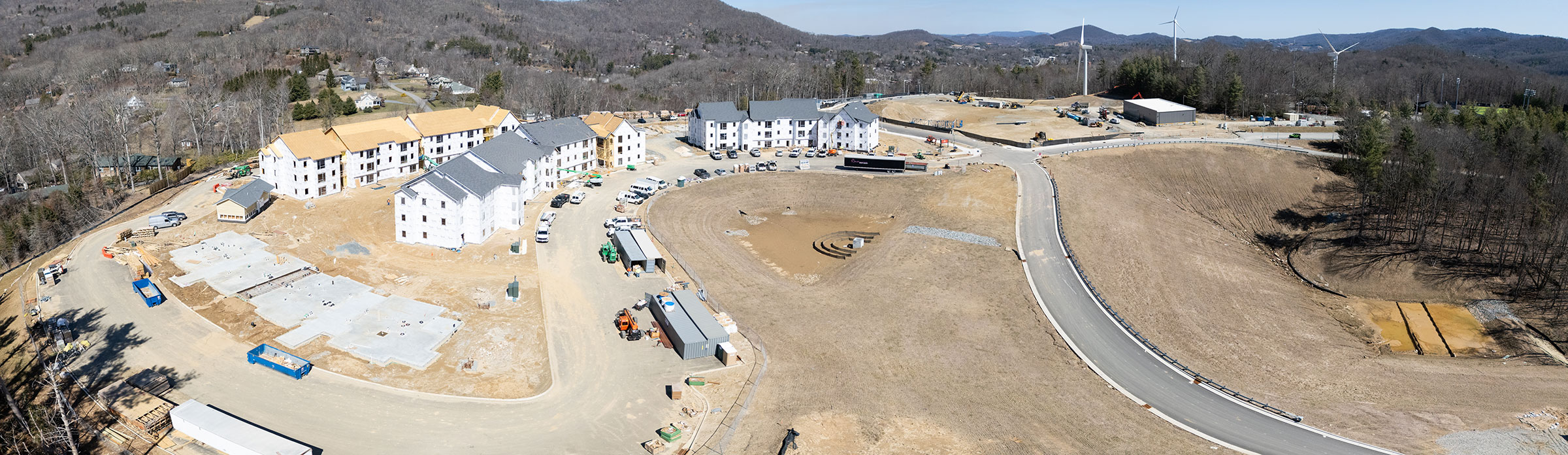 A panoramic view of App State's Innovation District