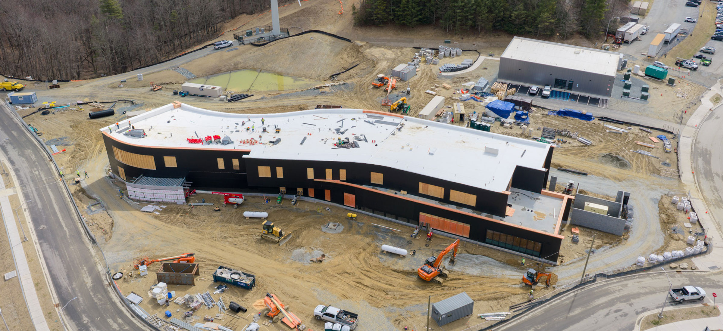 Construction of App State’s STEM Academic Building, located at the Innovation District, is more than 40% completed as of January 2026.