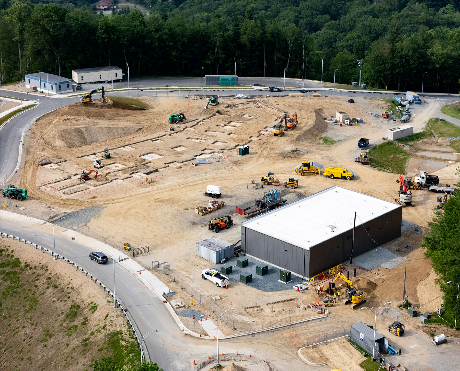 Foundation work for STEM building and District Energy Building at App State, June 11, 2025.