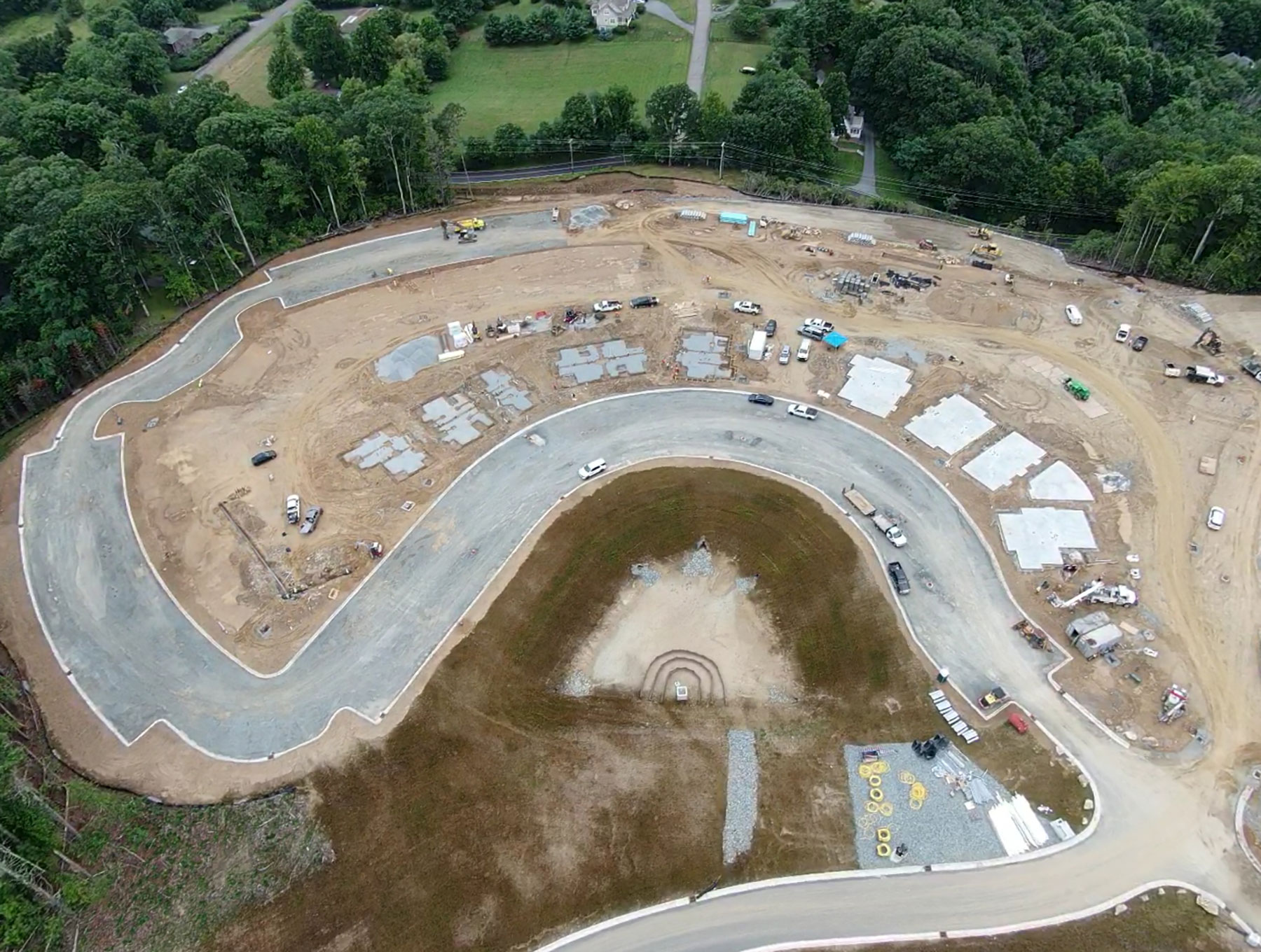 Foundation work for the multistory buildings that will house App State faculty/staff