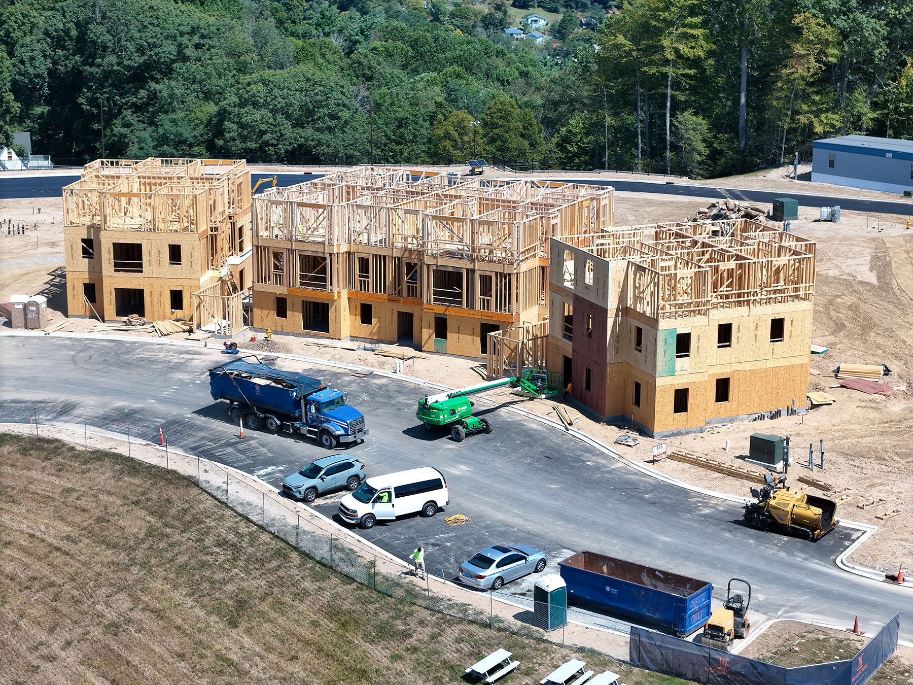 Vertical construction for the Phase 1 faculty and staff housing