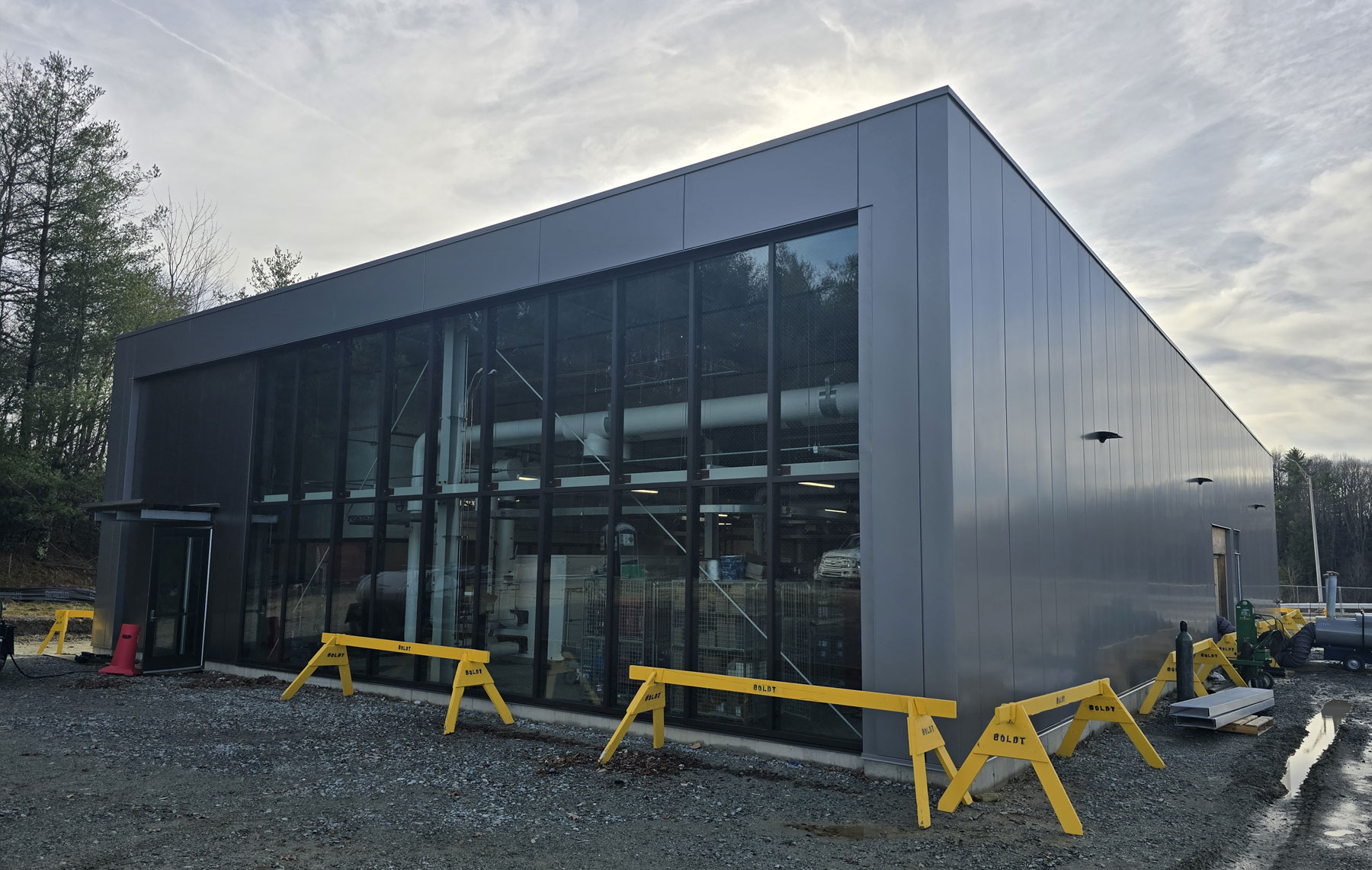 front view of the District Energy System Building