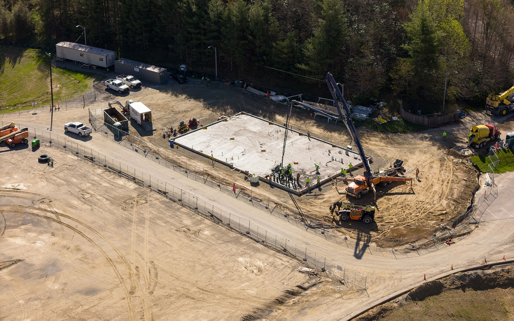 Construction is underway for the zero-carbon energy system control building