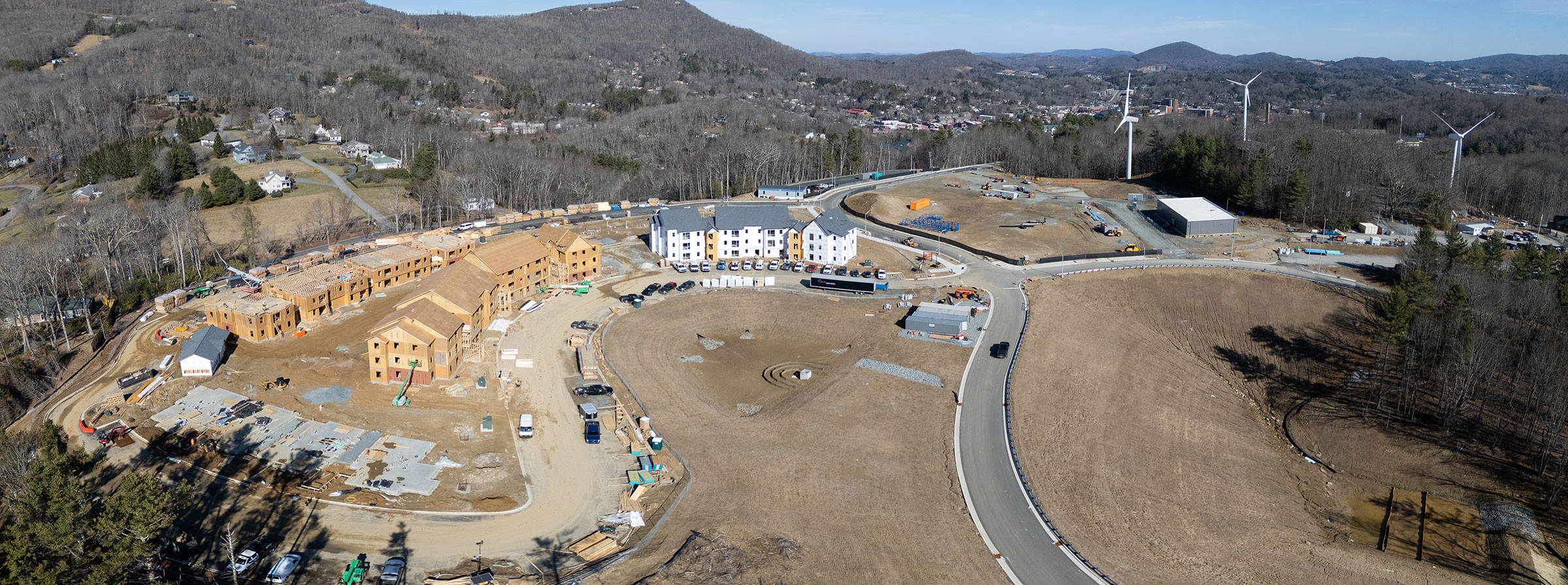 A panoramic view of App State’s Innovation District