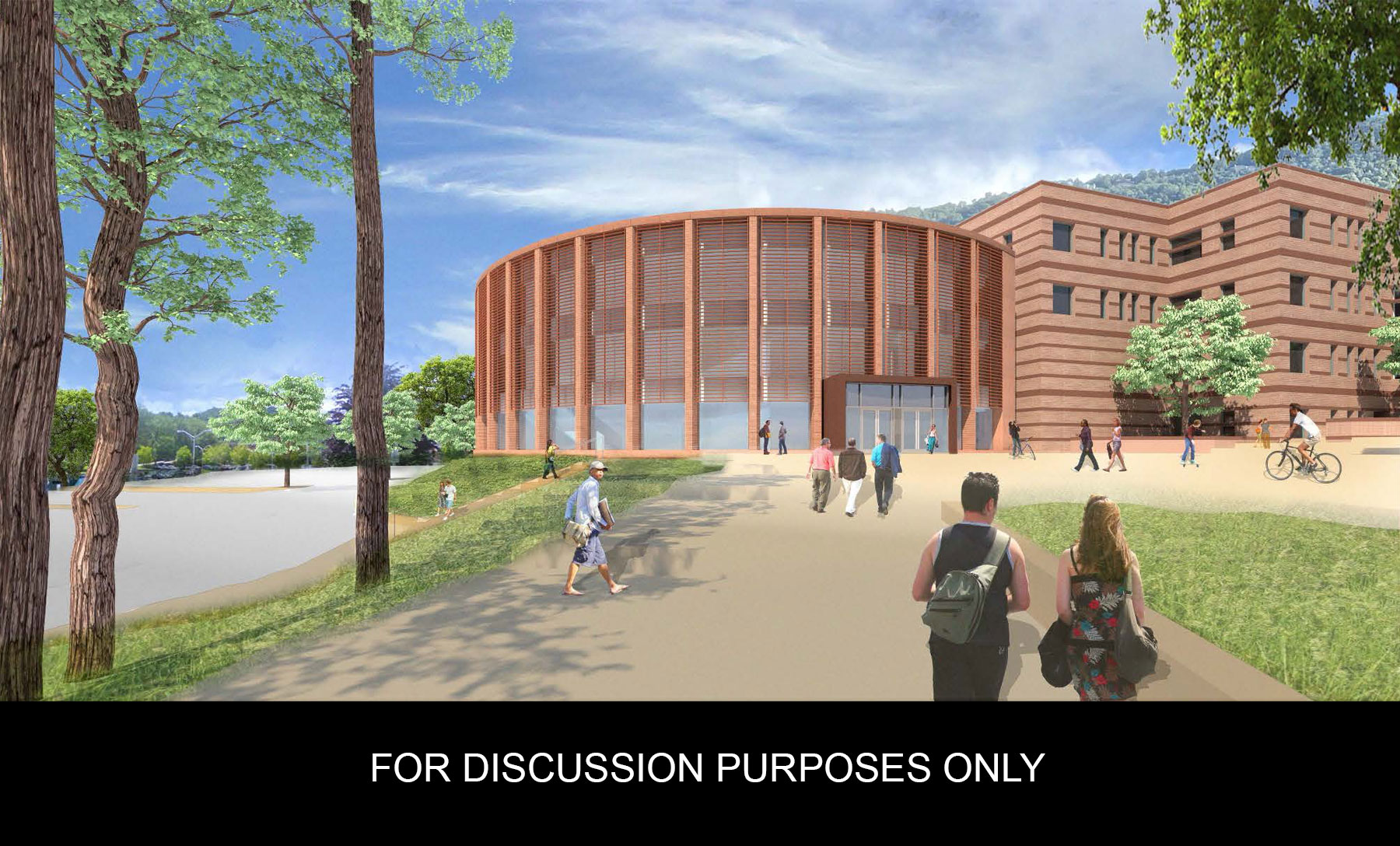rendering of the planned addition for App State's Peacock Hall