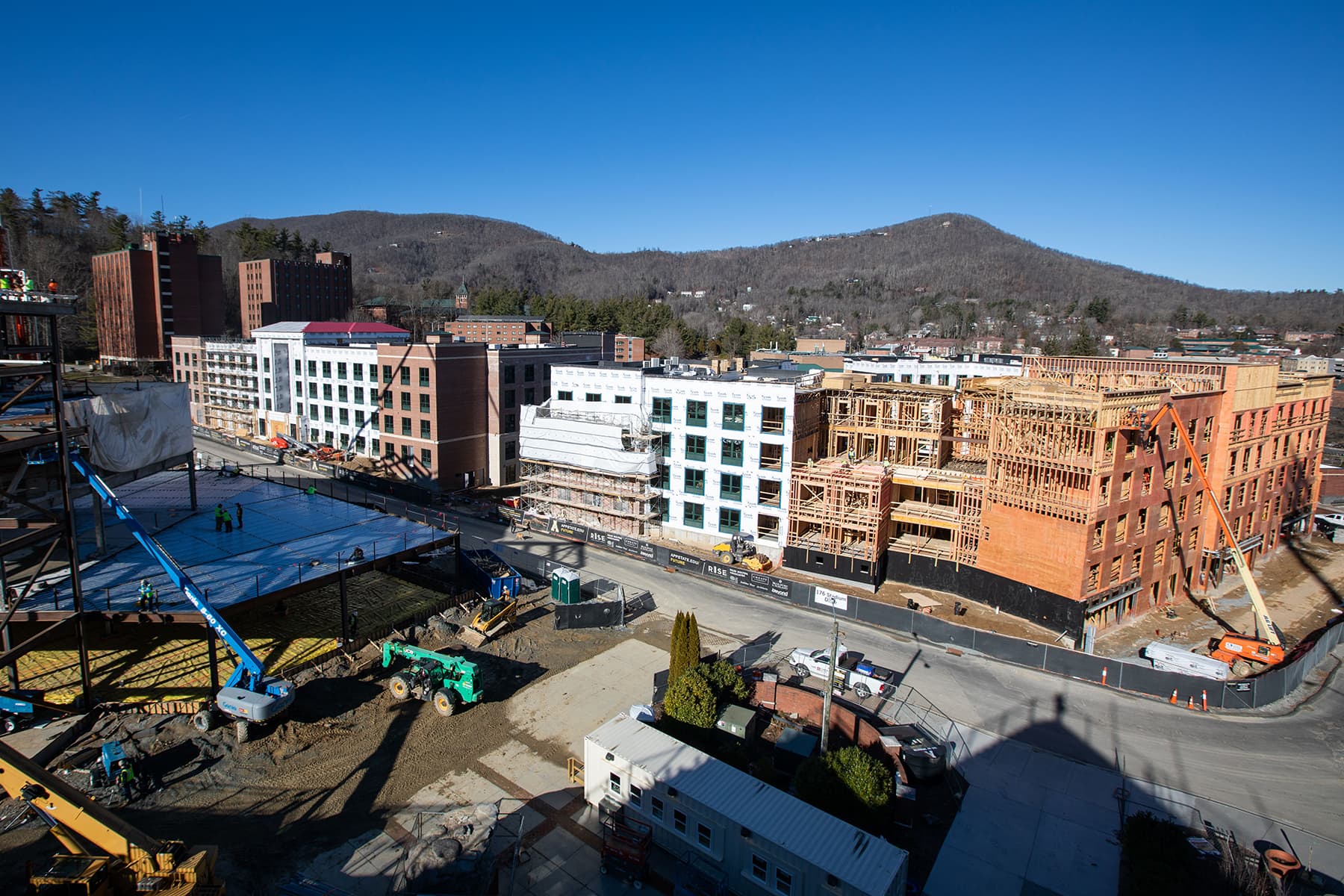 Residence Halls site construction