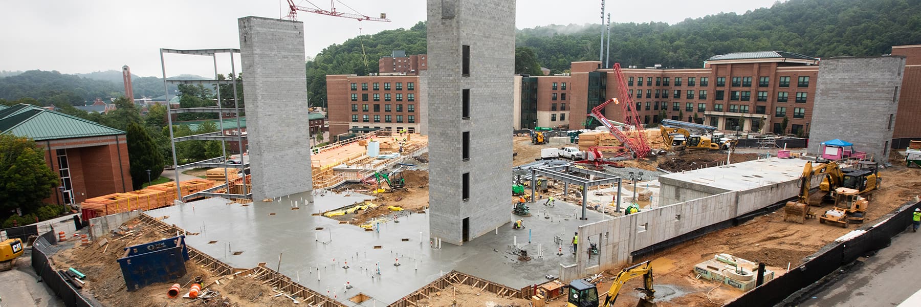 Residence halls construction