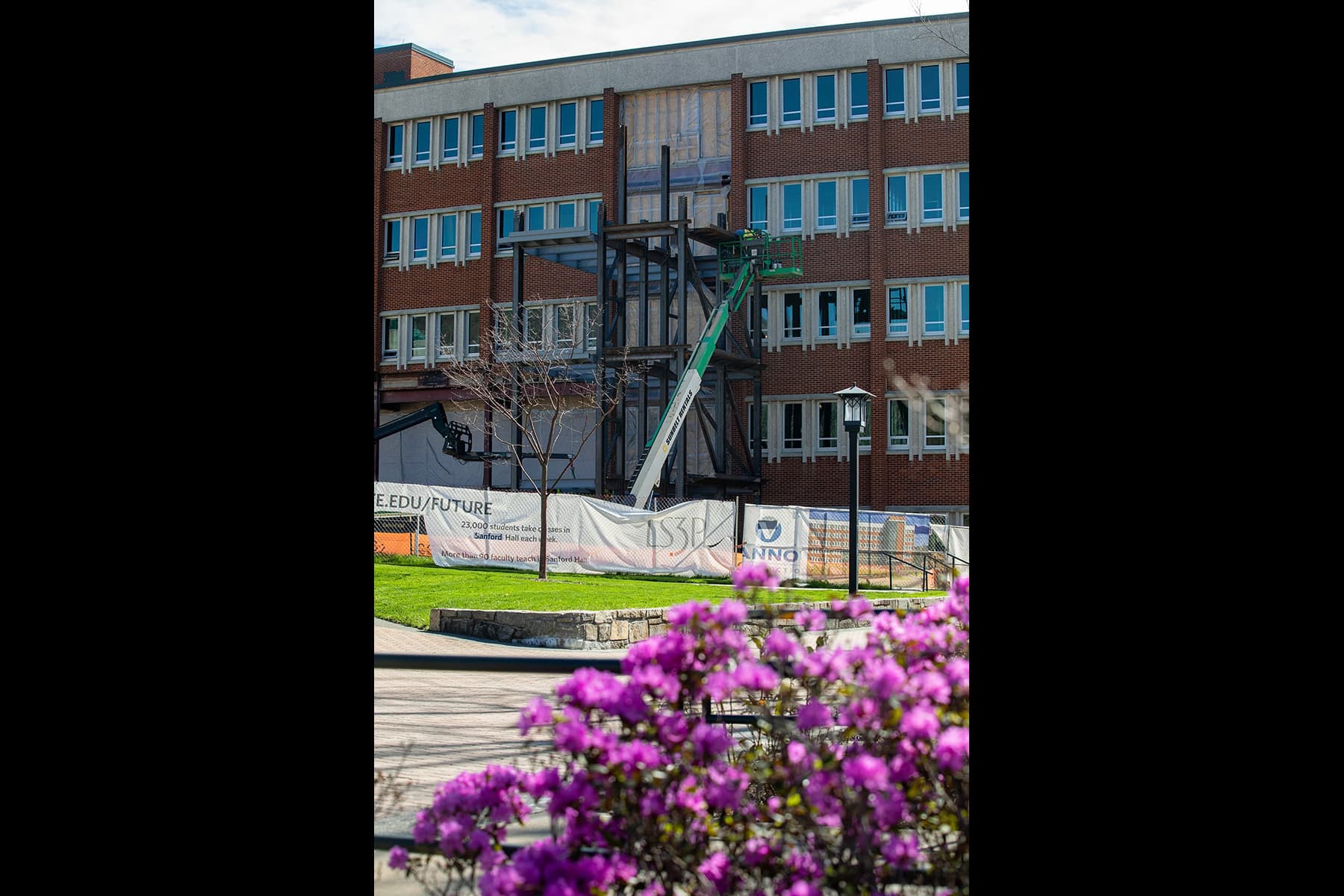 Sandford Hall construction