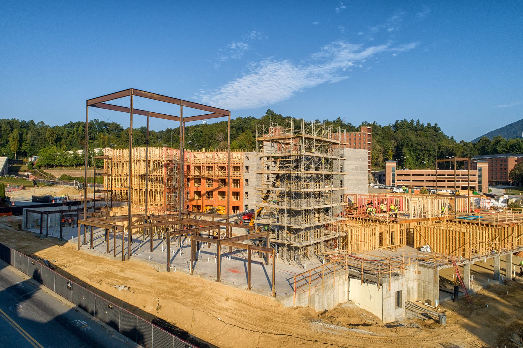 Residence Halls site construction