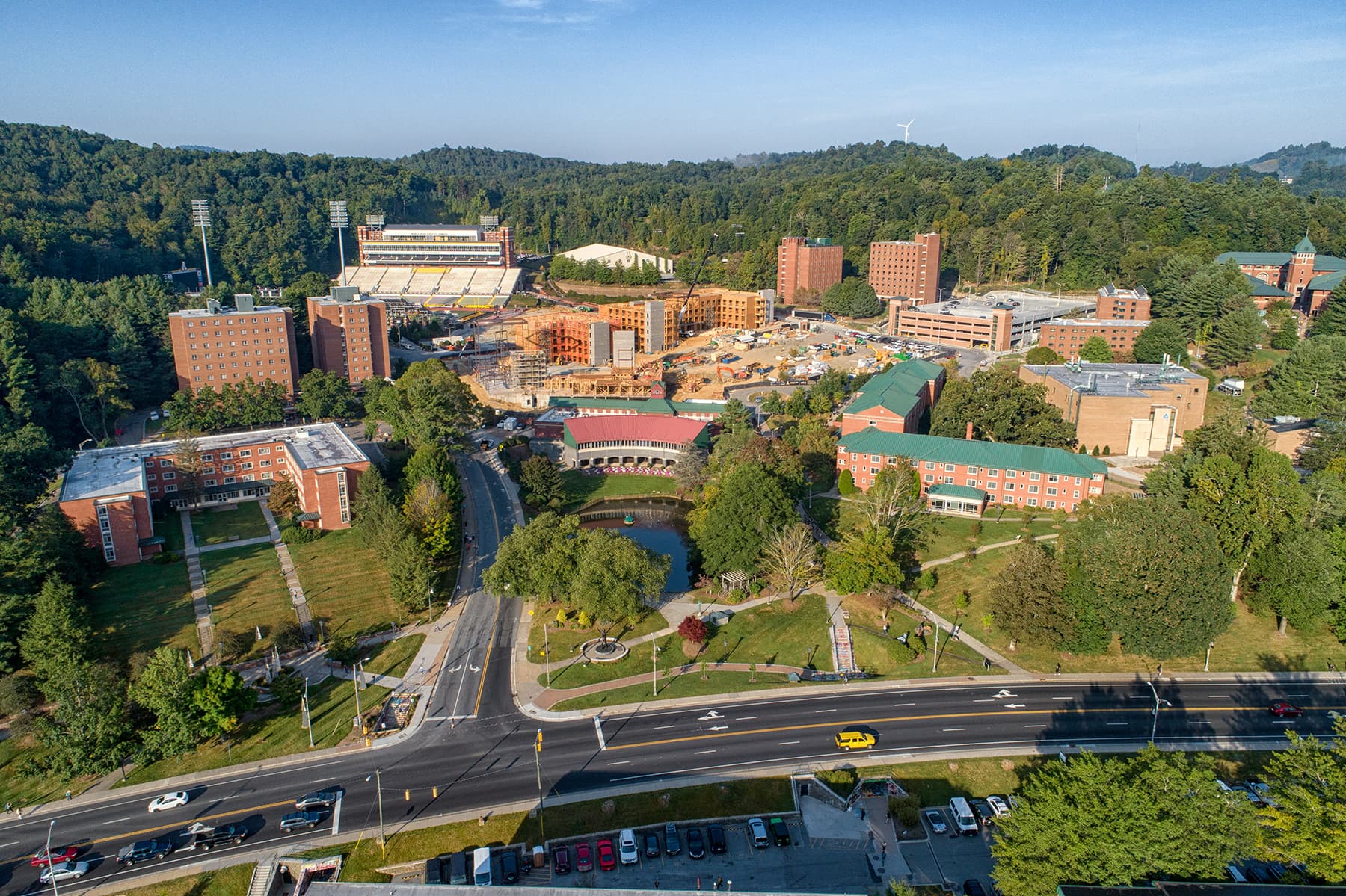 Residence Halls site construction