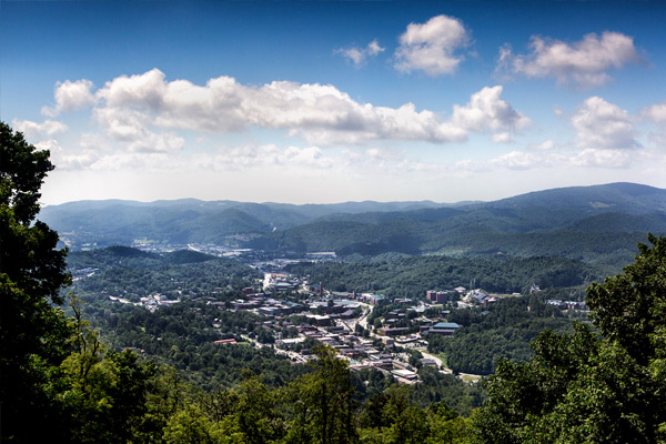 Boone NC from Howard's Knob