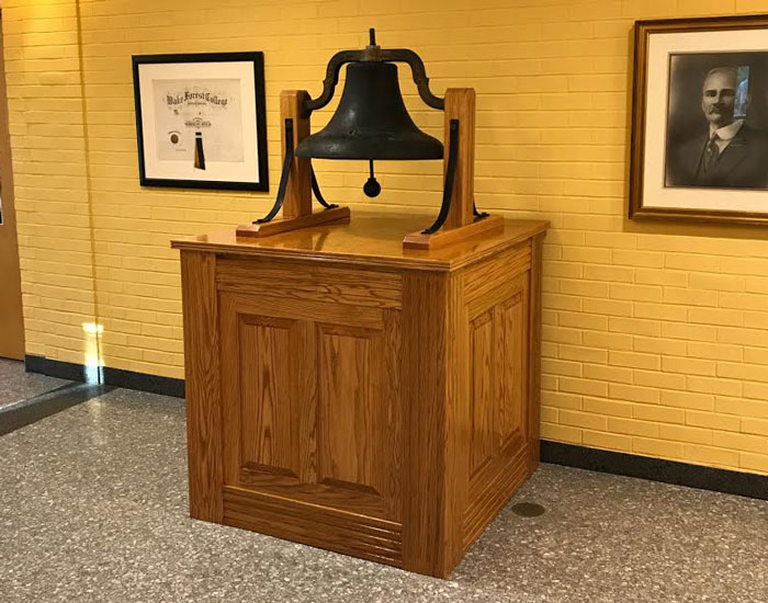 Original Watauga Academy Bell display