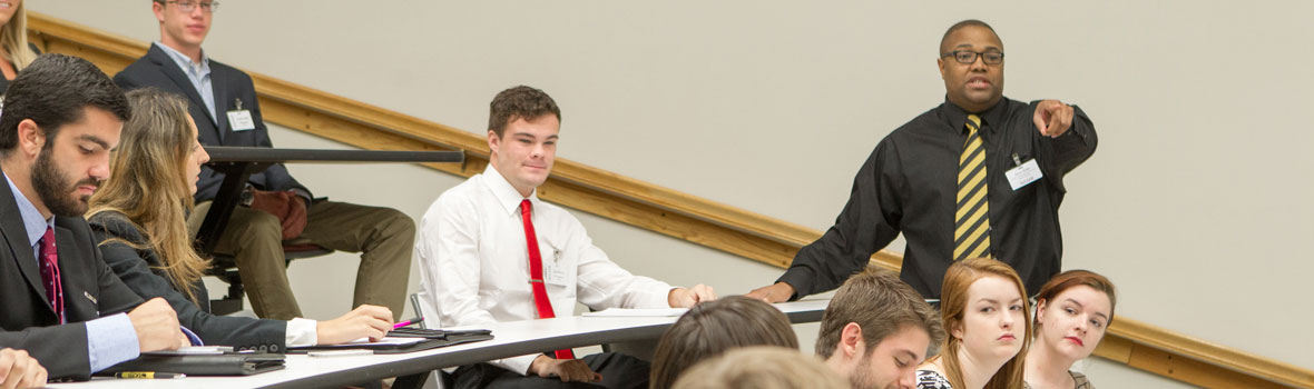 Professor with student
