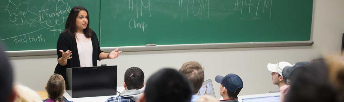 Professor with student