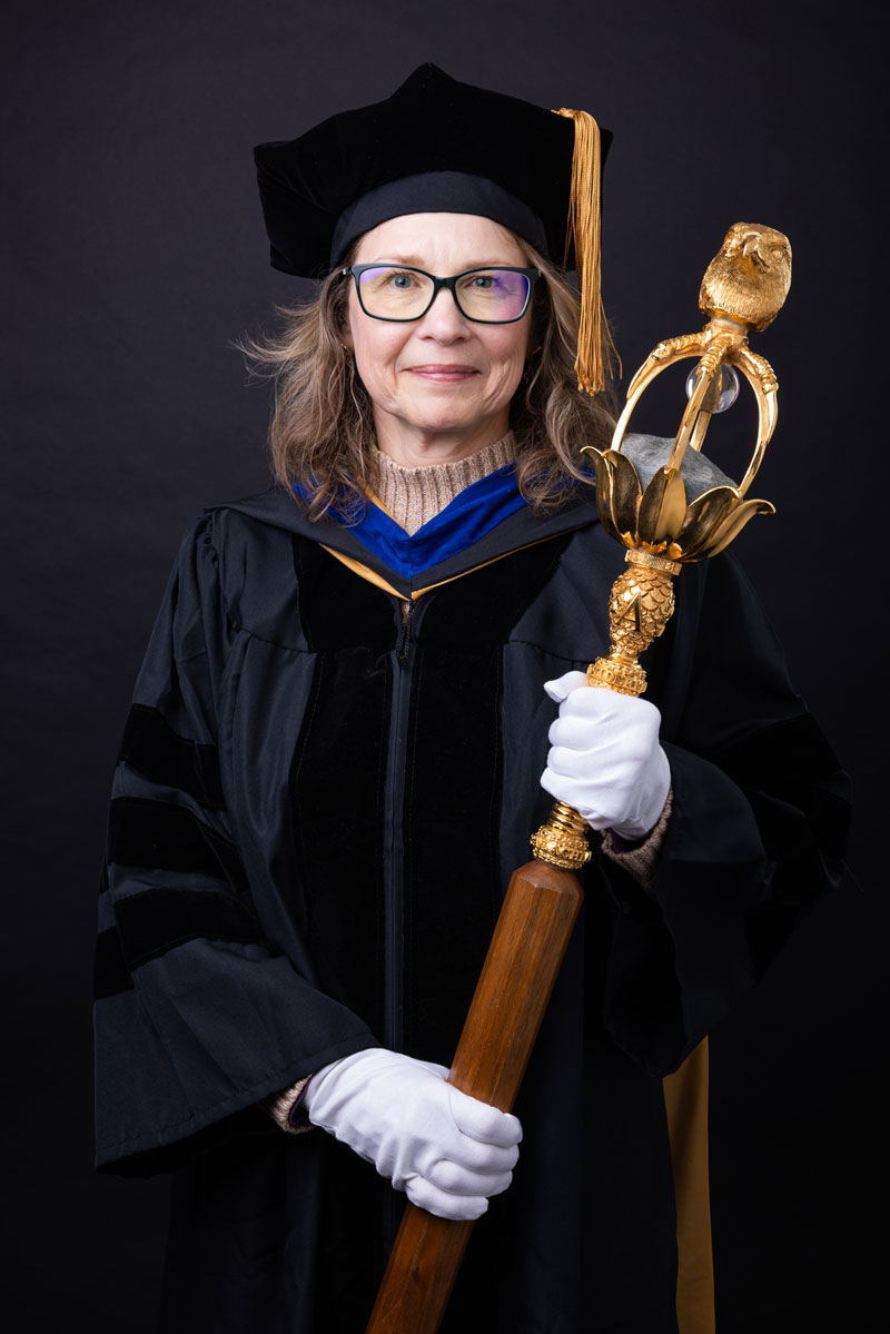 Dr. Carol Babyak with Mace