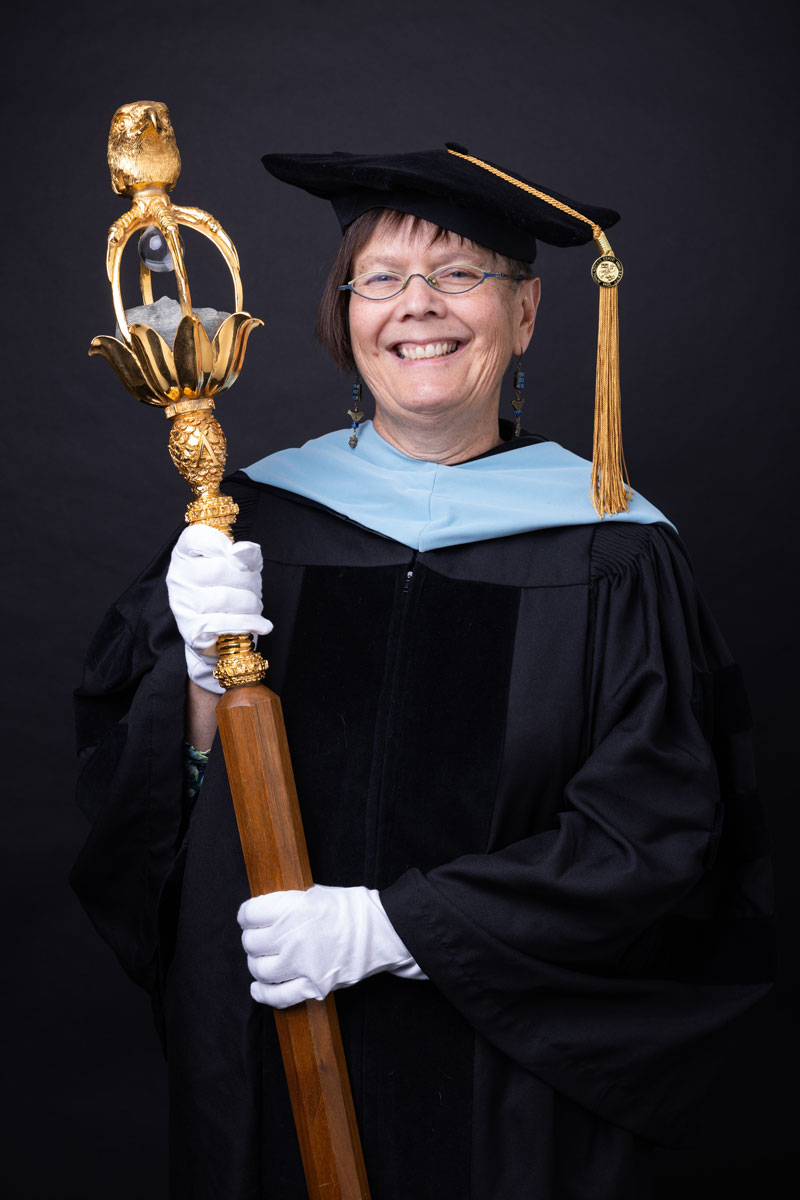 Dr. Heather Thorp with Mace