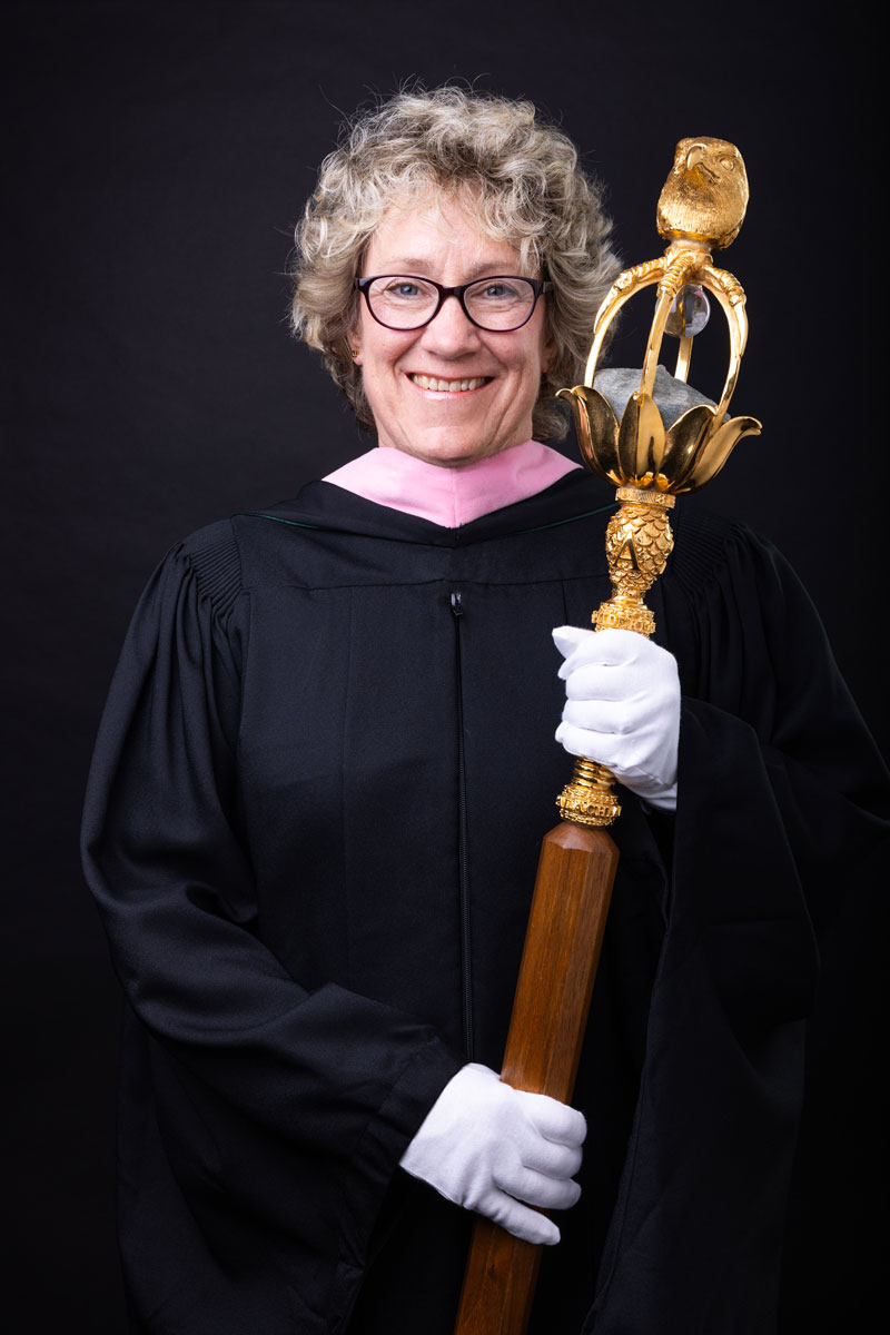 Kim Wangler with Mace