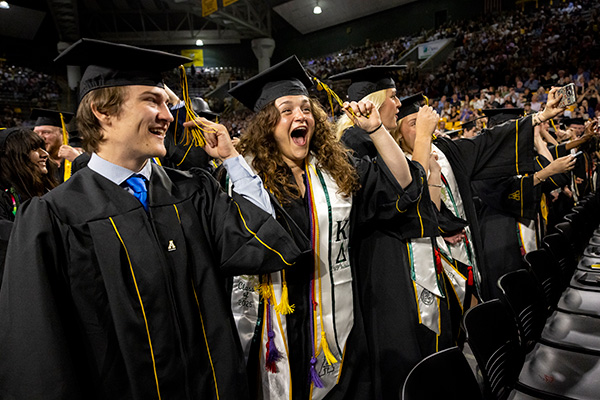 photo of graduates from Spring 2025 Commencement