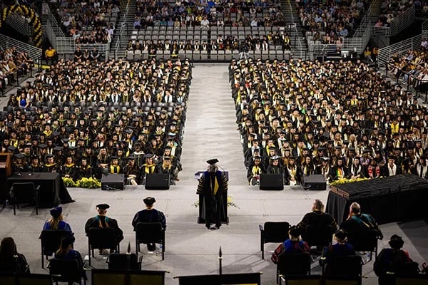 App State Chancellor Heather Norris addresses the Class of 2026.