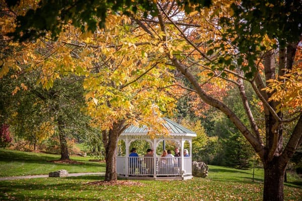 Gazebo in fall