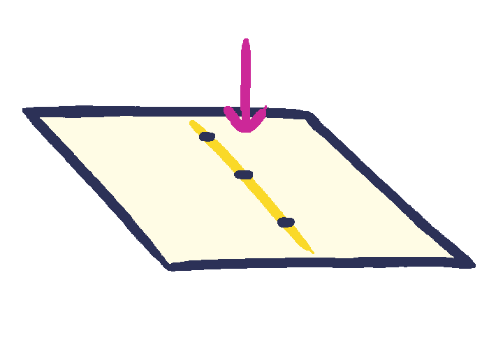 Animation of saddle stitch