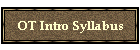 OT Intro Syllabus
