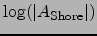 $\log(\vert A_{\rm Shore}\vert)$