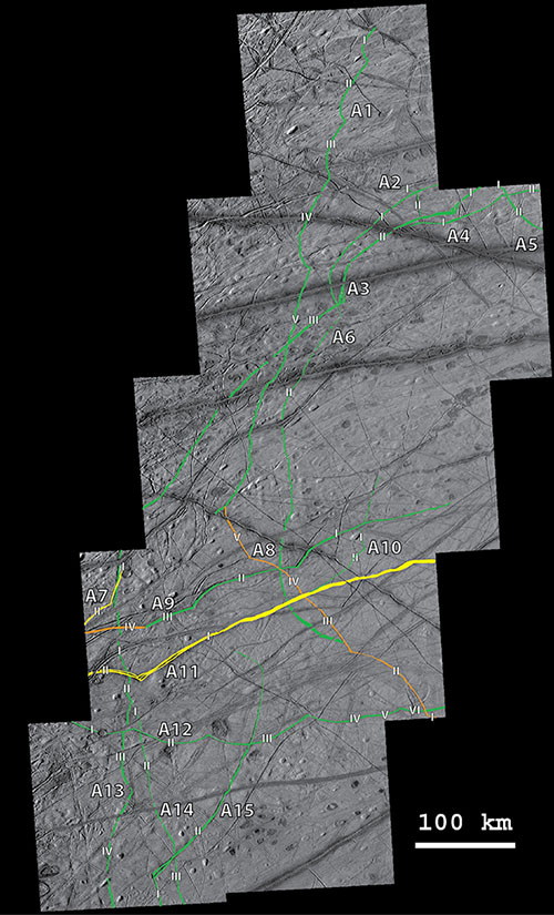 Mapping Europan Cycloids