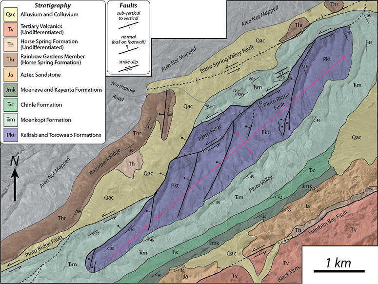 Pinto Ridge Geologic Map