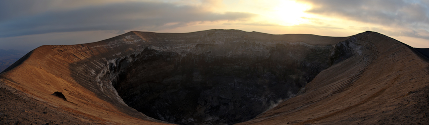 Summit of Oldoinyo Lengai at dawn